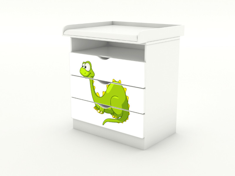 Becks komoda s odnímateľným prebaľovacím pultom Dino